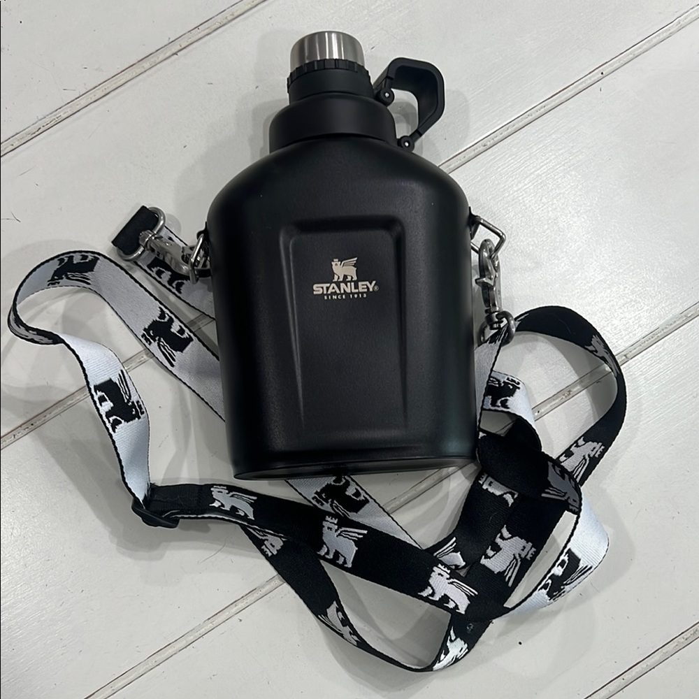 Stanley Black Stainless Steel Canteen Bottle